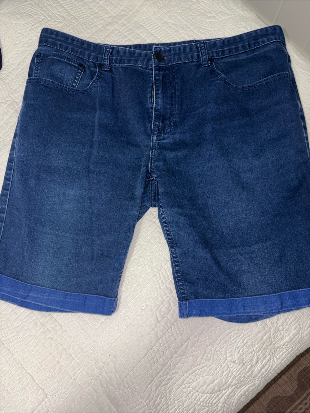 21Men  by Forever 2 Blue Denim Shorts - Jorts